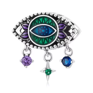 (afbeelding voor) Pandora Style Retro Duivel Oog Bedel - SCC2162