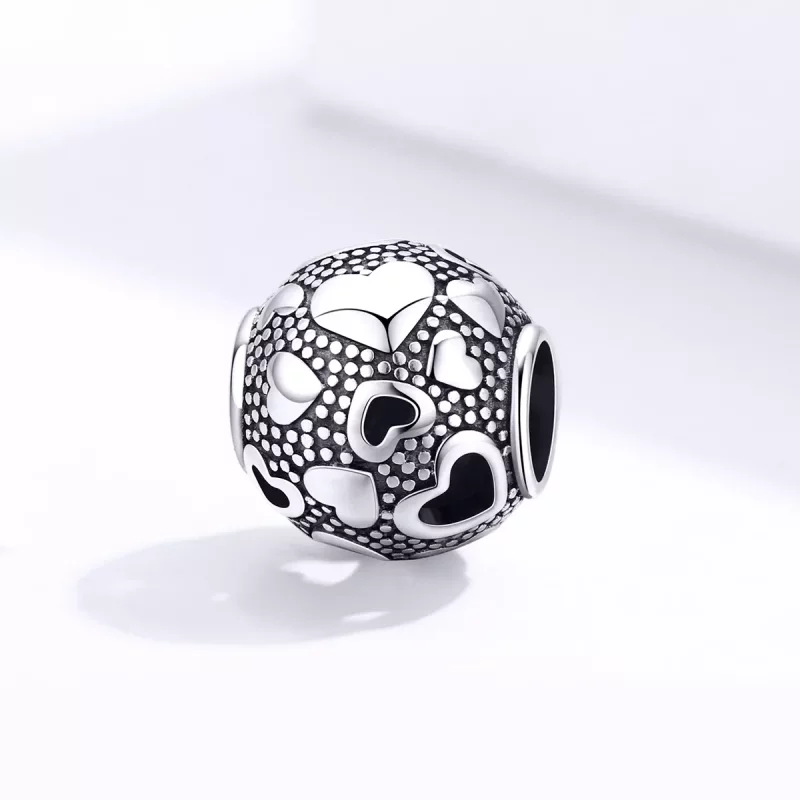 (afbeelding voor) Pandora Style Retro Hart Bedel - SCC1451 - Bekijken 2