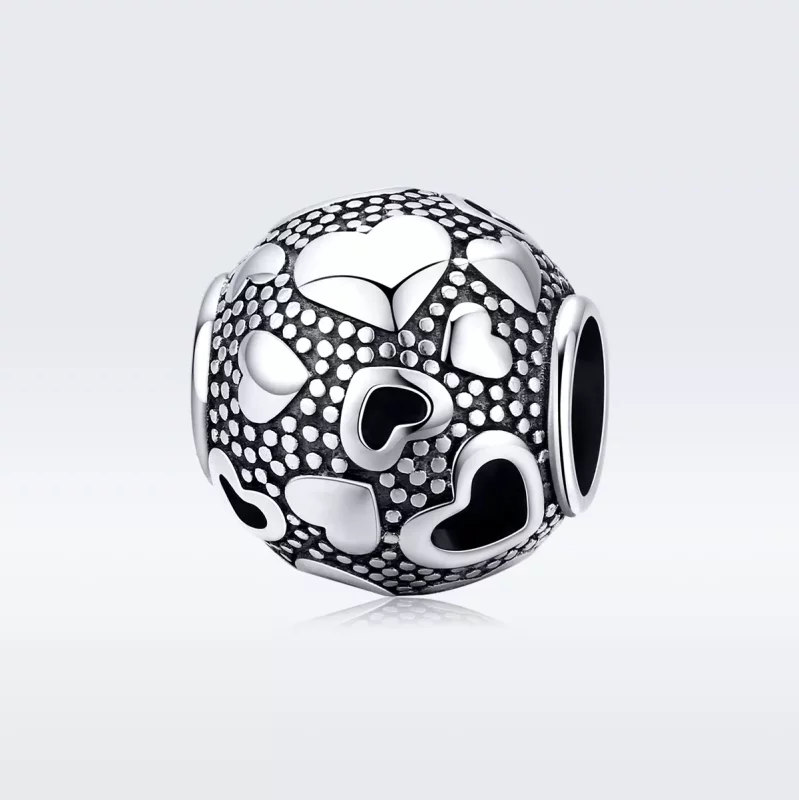 (afbeelding voor) Pandora Style Retro Hart Bedel - SCC1451 - Bekijken 5