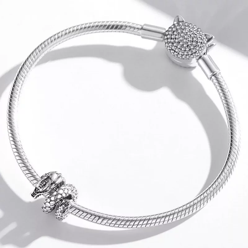 (afbeelding voor) Pandora Style Retro Panlong Bedel - BSC546 - Bekijken 3