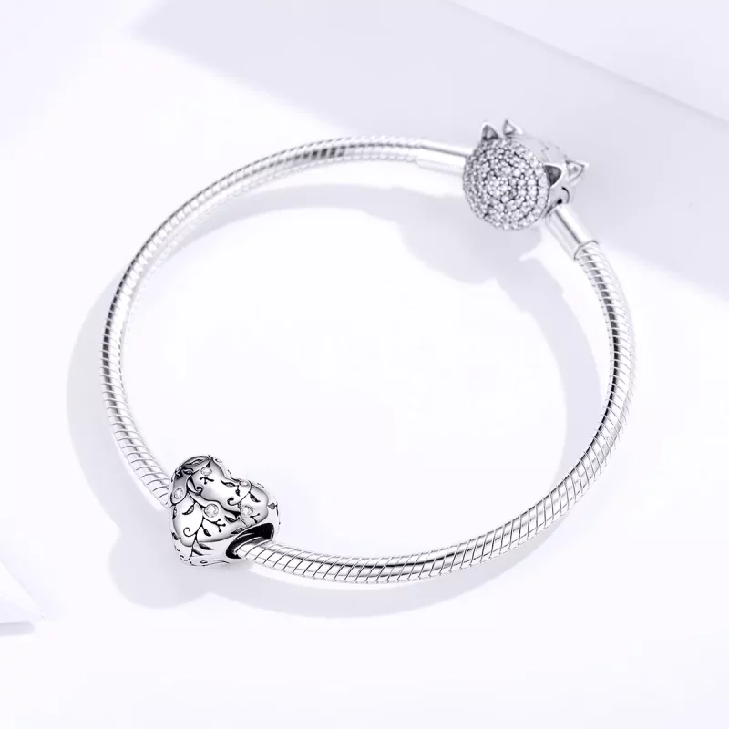 (afbeelding voor) Pandora Style Retro Patronen Bedel - SCC1323 - Bekijken 3