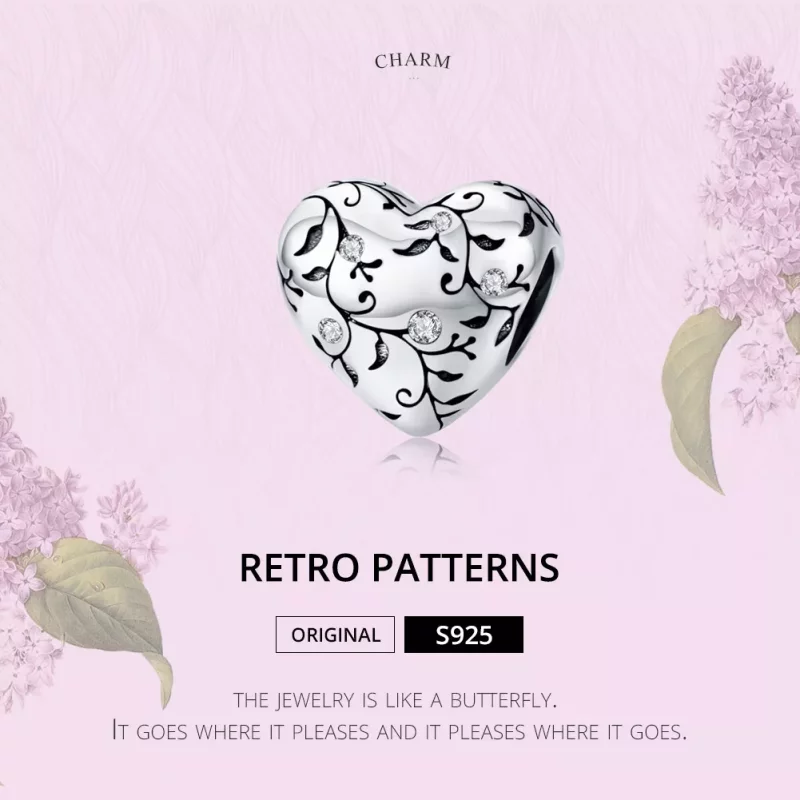 (afbeelding voor) Pandora Style Retro Patronen Bedel - SCC1323 - Bekijken 6
