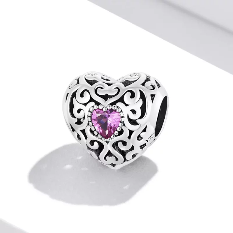 (afbeelding voor) Pandora Style Retro Patroon Liefde Bedel - SCC2136 - Bekijken 2