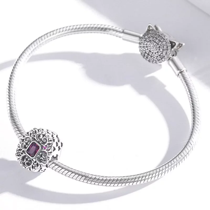 (afbeelding voor) Pandora Style Retro Patroon - Zirkonium Bedel - SCC2152 - Bekijken 3
