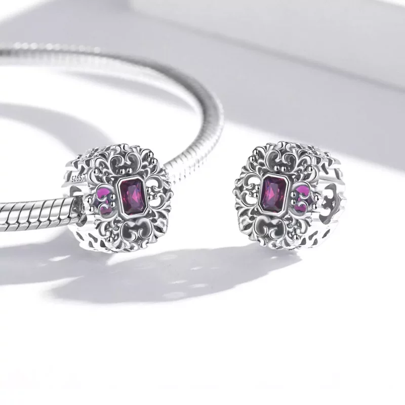 (afbeelding voor) Pandora Style Retro Patroon - Zirkonium Bedel - SCC2152 - Bekijken 4