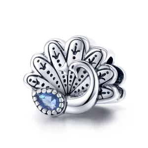 Pandora Style Retro pauw Bedel - SCC1558 (afbeelding voor) Pandora Style Retro pauw Bedel - SCC1558