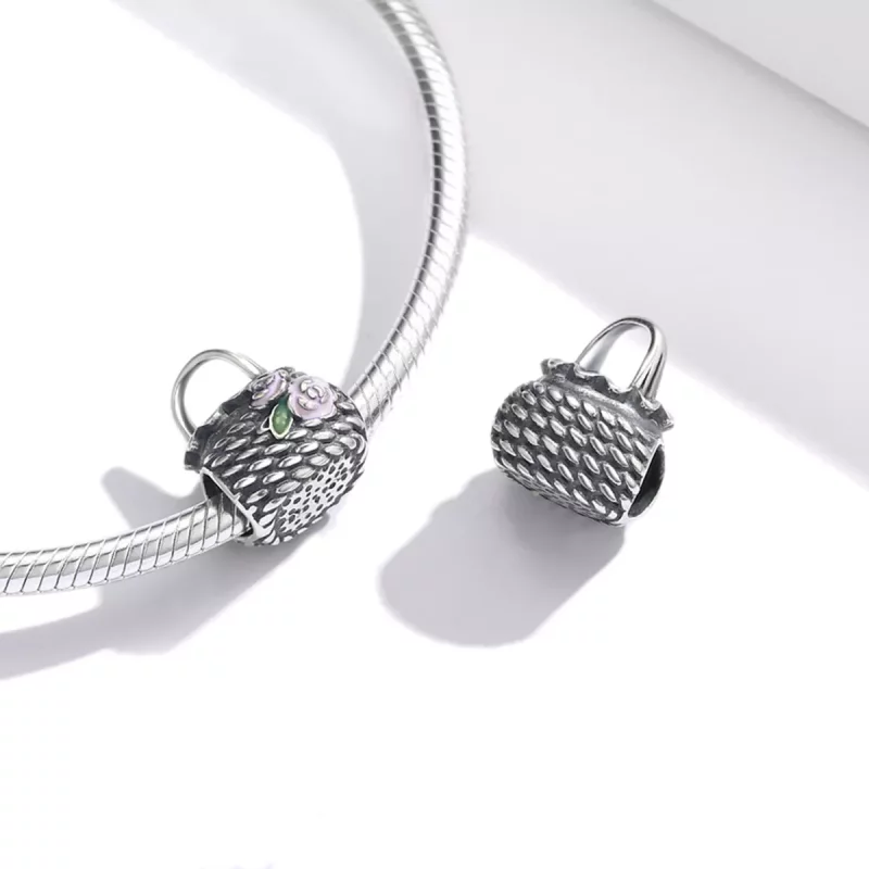 (afbeelding voor) Pandora Style Retro Tassen Bedel - SCC1902 - Bekijken 4