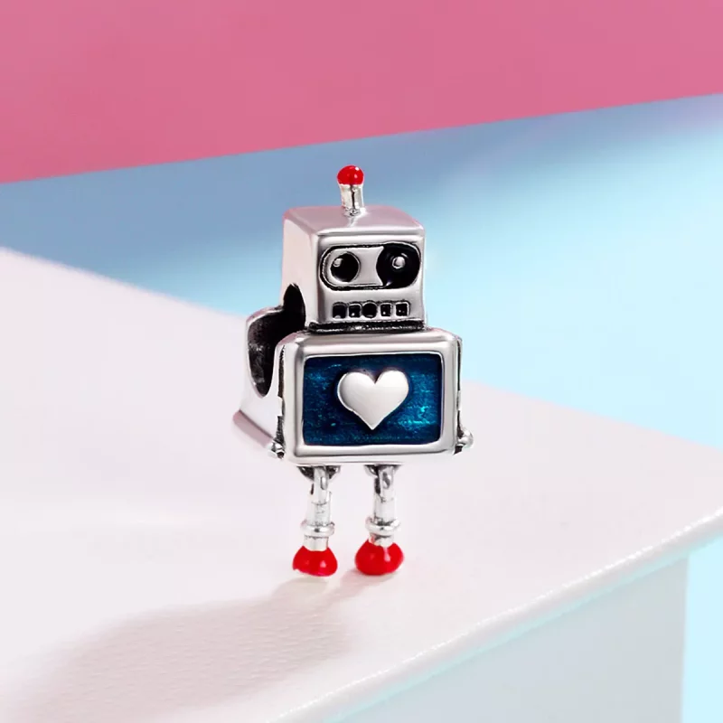 (afbeelding voor) Pandora Style Robot Bedel - SCC346 - Bekijken 3