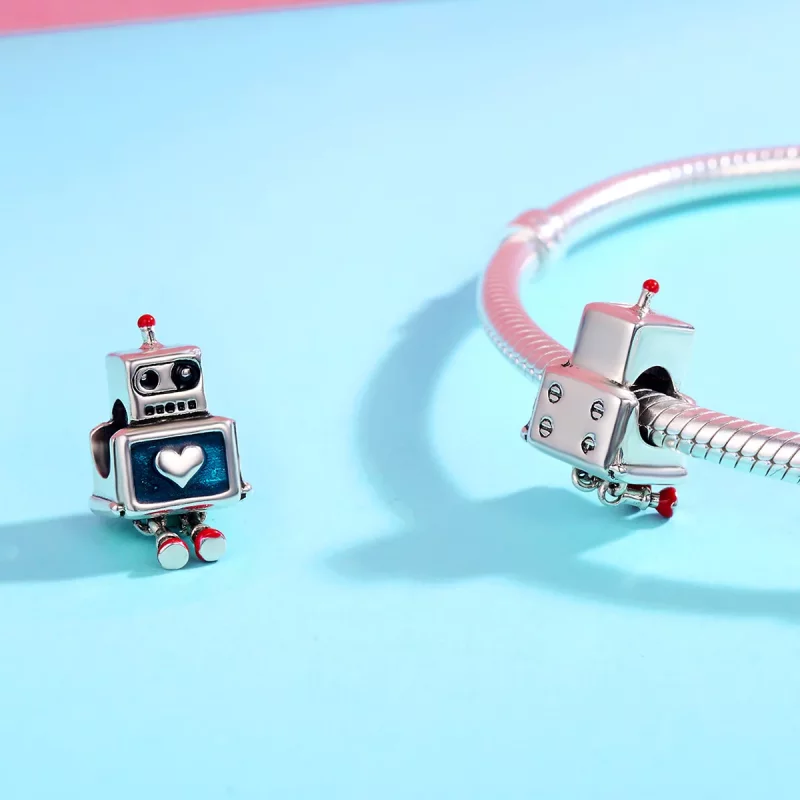 (afbeelding voor) Pandora Style Robot Bedel - SCC346 - Bekijken 5