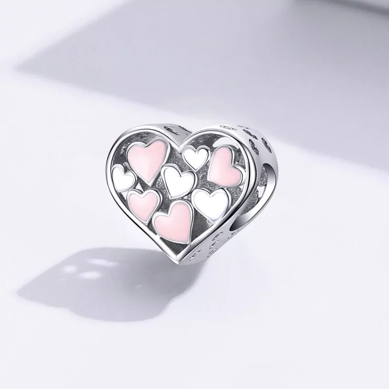 (afbeelding voor) Pandora Style Romantiek Hart Bedel - SCC1423 - Bekijken 2