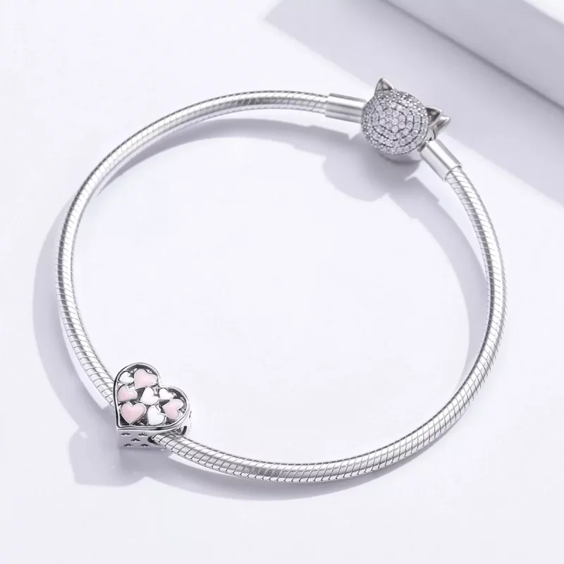 (afbeelding voor) Pandora Style Romantiek Hart Bedel - SCC1423 - Bekijken 3