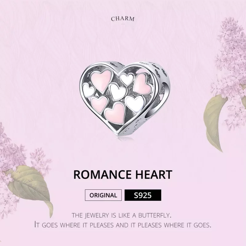 (afbeelding voor) Pandora Style Romantiek Hart Bedel - SCC1423 - Bekijken 6