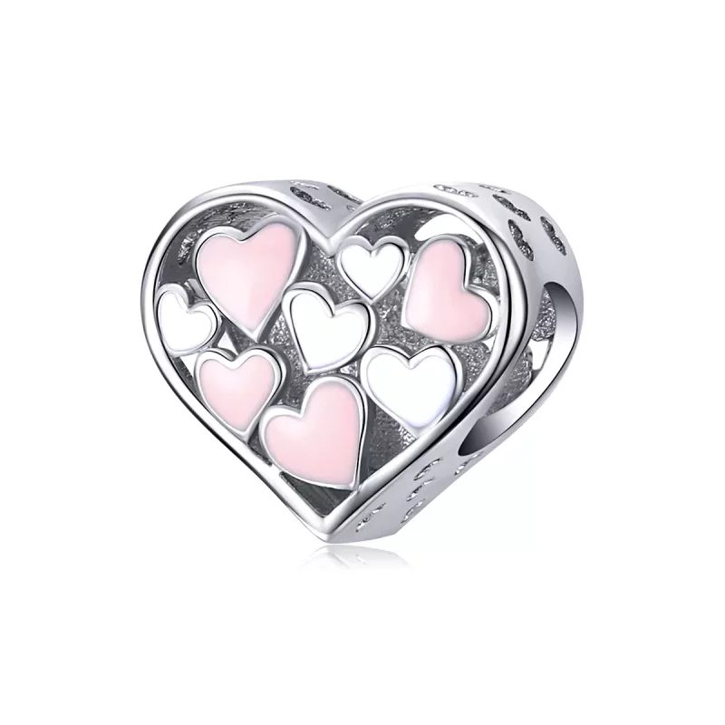 (afbeelding voor) Pandora Style Romantiek Hart Bedel - SCC1423