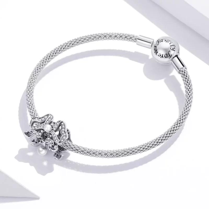 (afbeelding voor) Pandora Style Romantische Bowtie Bedel - SCC1785 - Bekijken 3