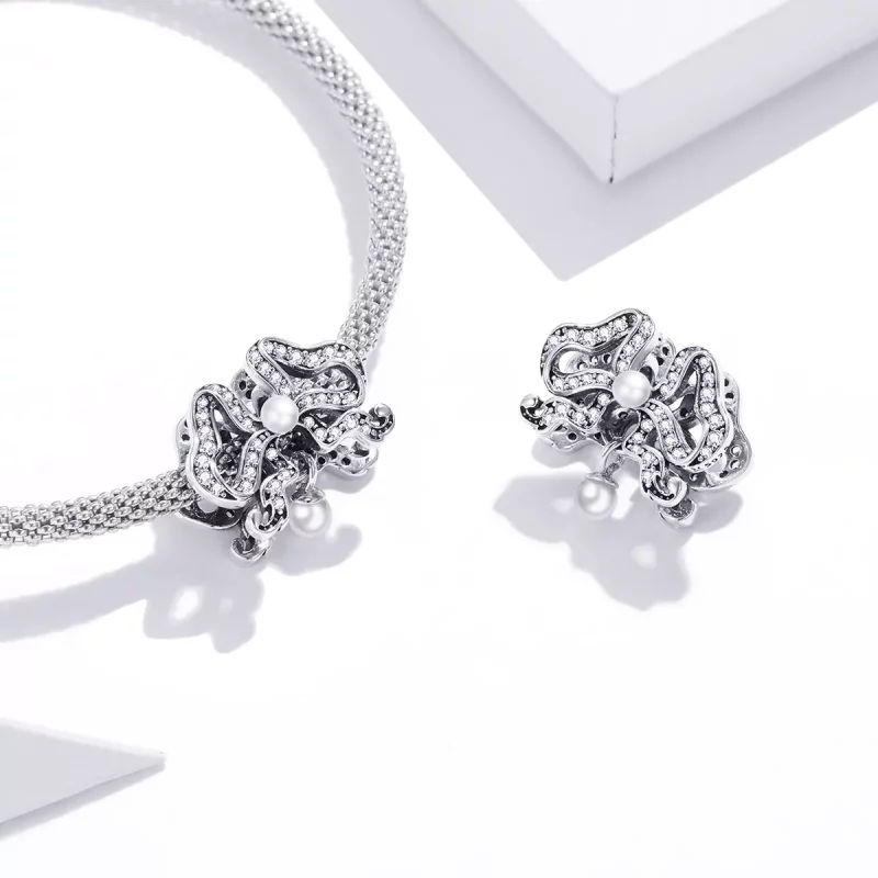(afbeelding voor) Pandora Style Romantische Bowtie Bedel - SCC1785 - Bekijken 4