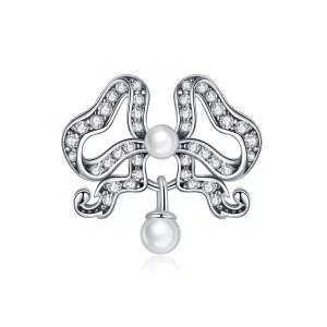 Pandora Style Romantische Bowtie Bedel - SCC1785 (afbeelding voor) Pandora Style Romantische Bowtie Bedel - SCC1785