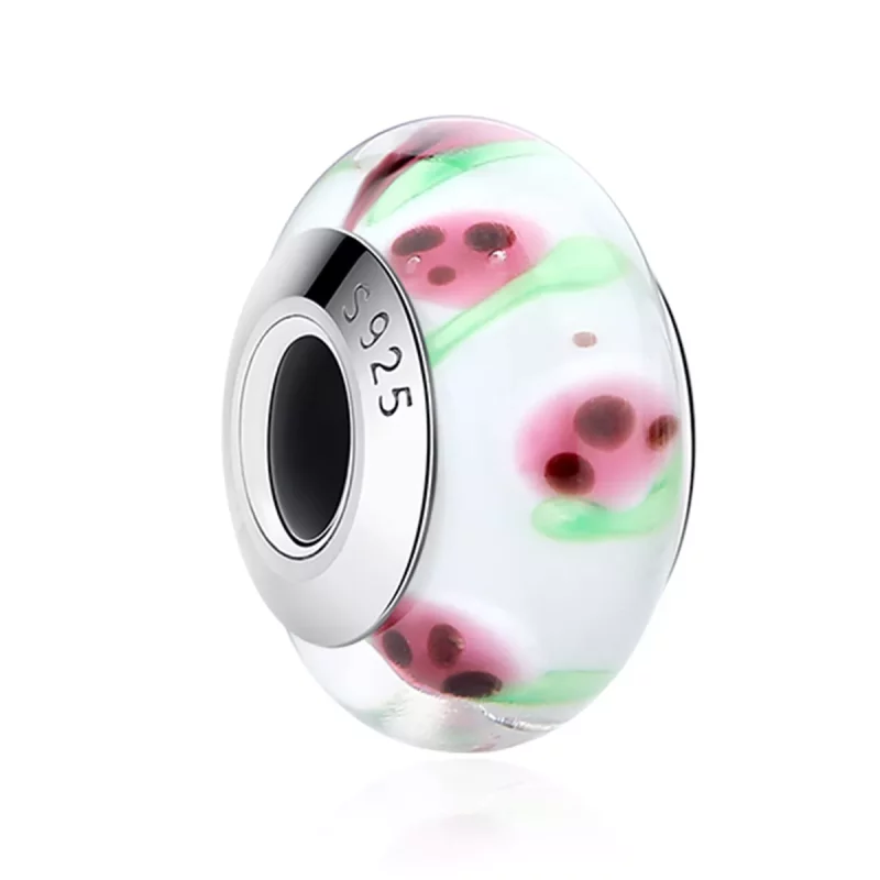 (afbeelding voor) Pandora Style Rood Fruit Murano Glas Bedel - SCZ016 - Bekijken 2
