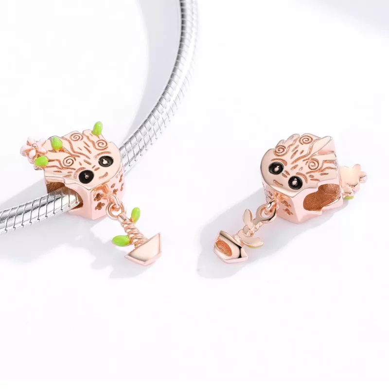 (afbeelding voor) Pandora Style Rose Baby Groot Bedel - BSC130 - Bekijken 3