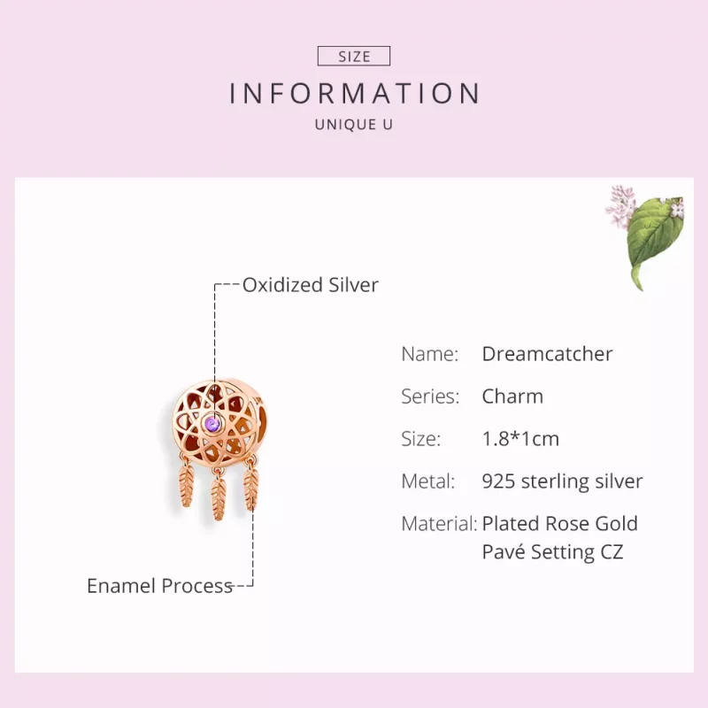 (afbeelding voor) Pandora Style Rose Dromenvanger rosé goud Bedel - SCC330-C - Bekijken 7