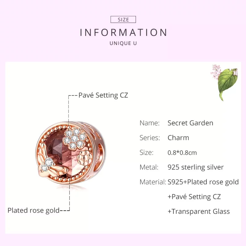 (afbeelding voor) Pandora Style Rose Geheime Tuin Bedel - BSC389 - Bekijken 7