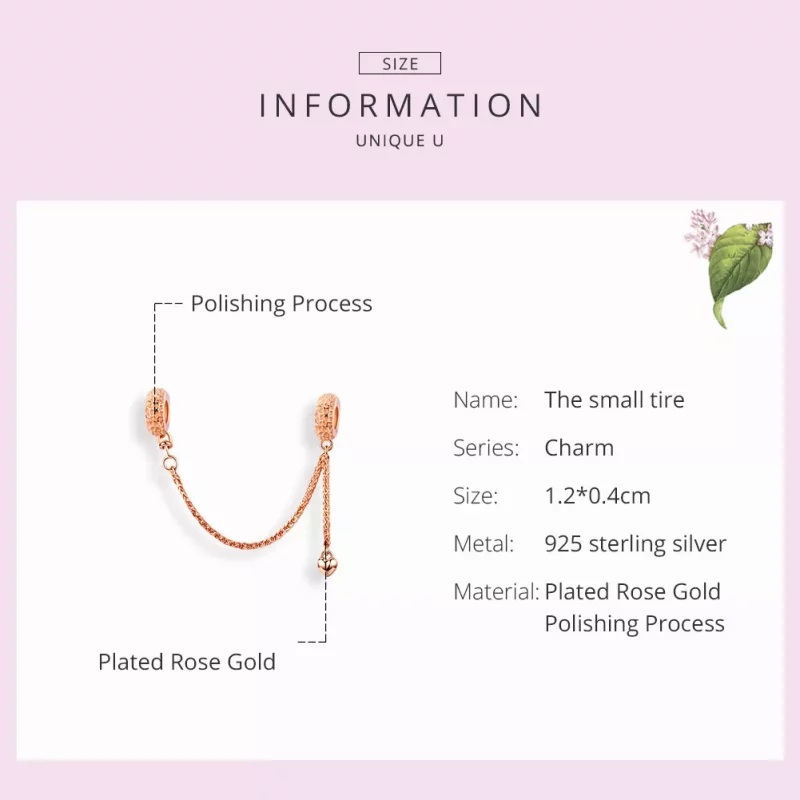 (afbeelding voor) Pandora Style Rose kleine band Veiligheidsketting - SCC1112-C - Bekijken 5