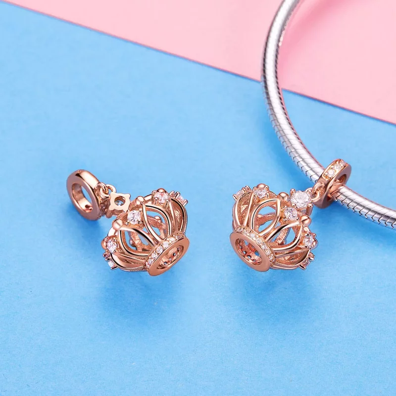 (afbeelding voor) Pandora Style Rose koninklijke kroon Hangende Bedel - SCC1121 - Bekijken 3