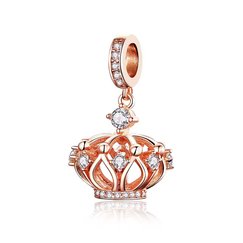 (afbeelding voor) Pandora Style Rose koninklijke kroon Hangende Bedel - SCC1121