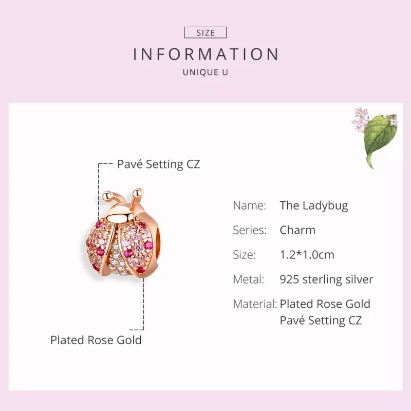 (afbeelding voor) Pandora Style Rose Lieveheersbeestje Bedel - SCC1120-C - Bekijken 3
