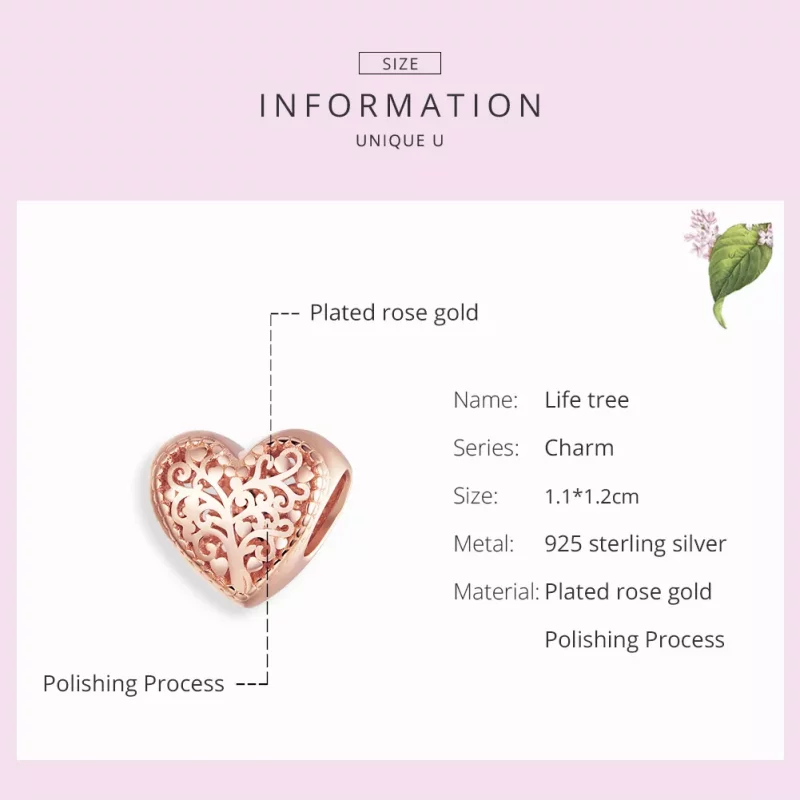 (afbeelding voor) Pandora Style Rose Nam Stamboom toe Bedel - BSC215 - Bekijken 7