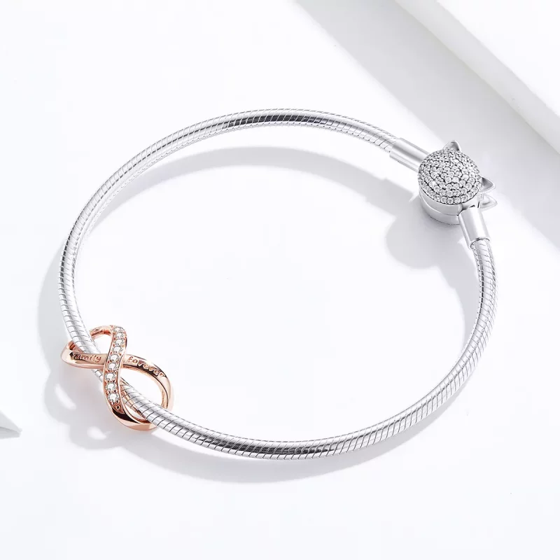 (afbeelding voor) Pandora Style Rose Oneindigheid Bedel - SCC1146-C - Bekijken 3