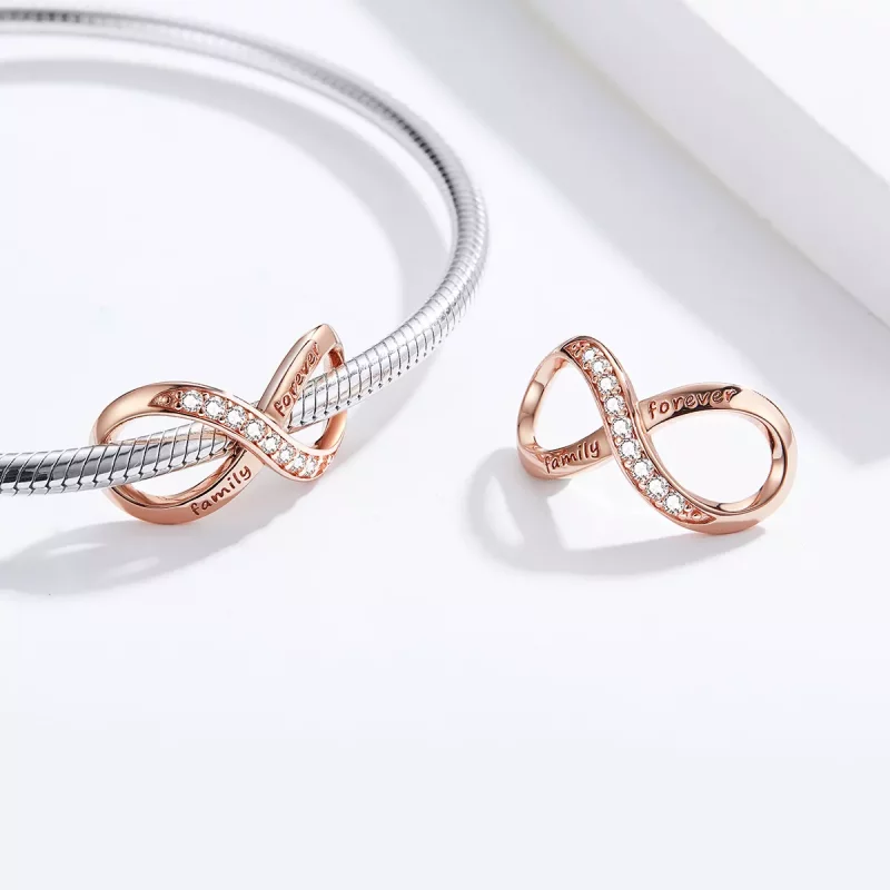 (afbeelding voor) Pandora Style Rose Oneindigheid Bedel - SCC1146-C - Bekijken 4