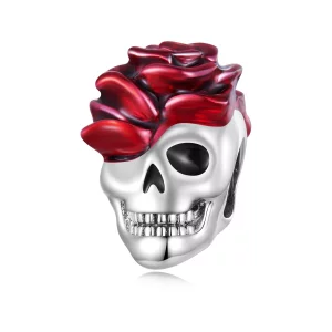 (afbeelding voor) Pandora Style Rose Schedel Bedel - SCC2403