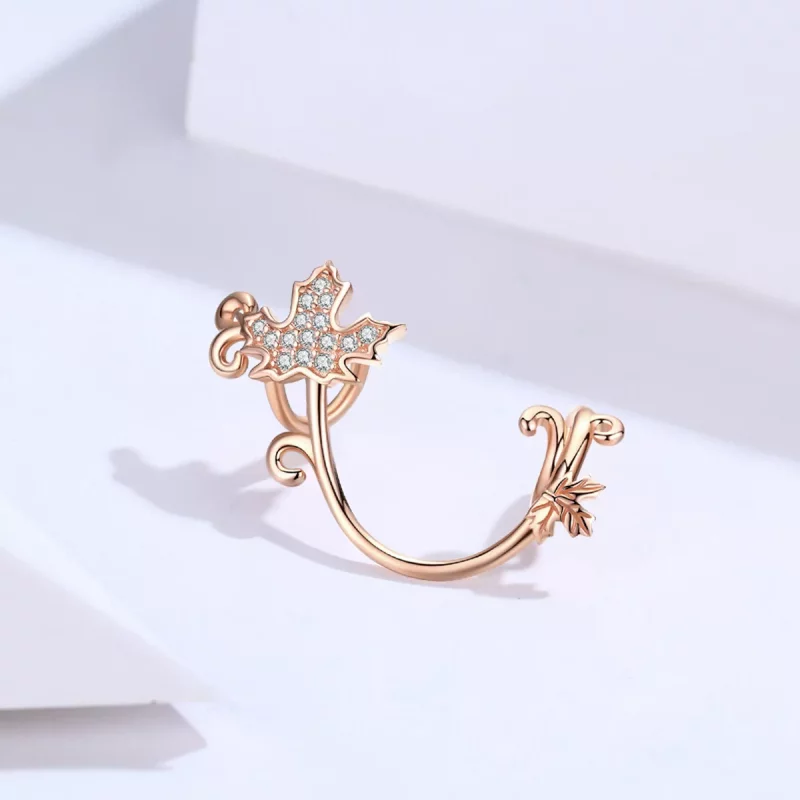 (afbeelding voor) Pandora Style Rose Slient Bladeren Bedel - SCC1254 - Bekijken 2