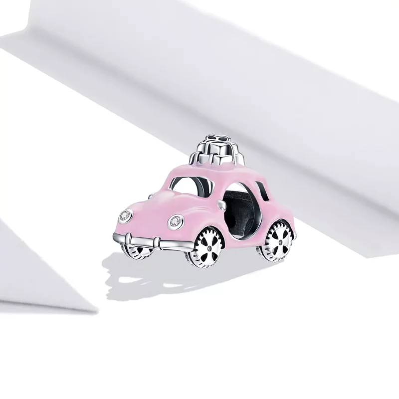(afbeelding voor) Pandora Style Roze auto Bedel - SCC1738 - Bekijken 2