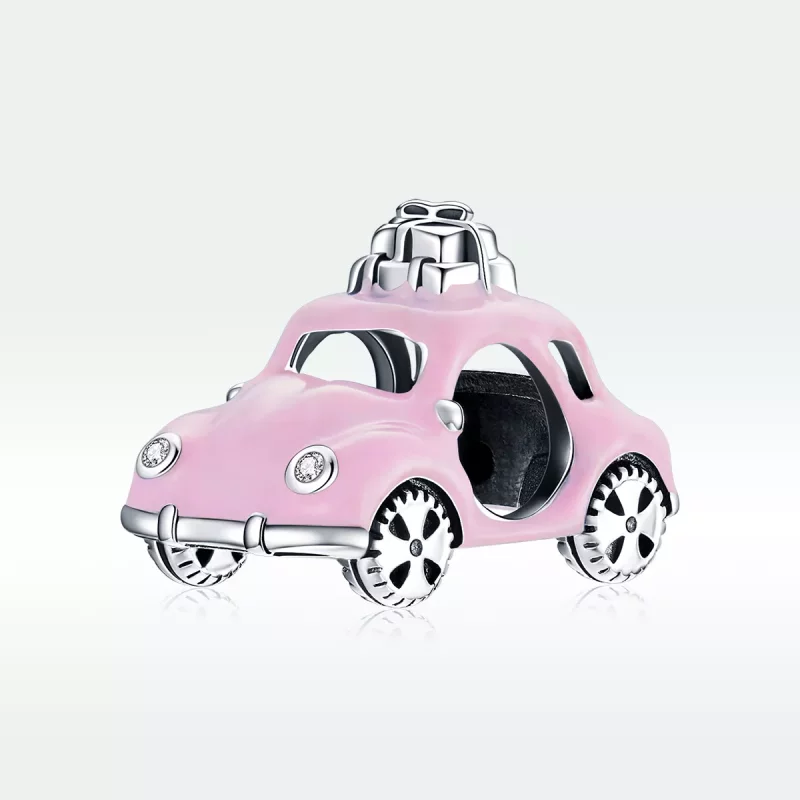 (afbeelding voor) Pandora Style Roze auto Bedel - SCC1738 - Bekijken 5