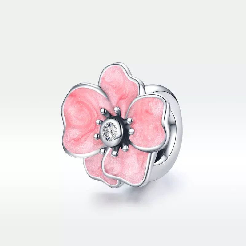 (afbeelding voor) Pandora Style Roze bloem Bedel - SCC1729 - Bekijken 5