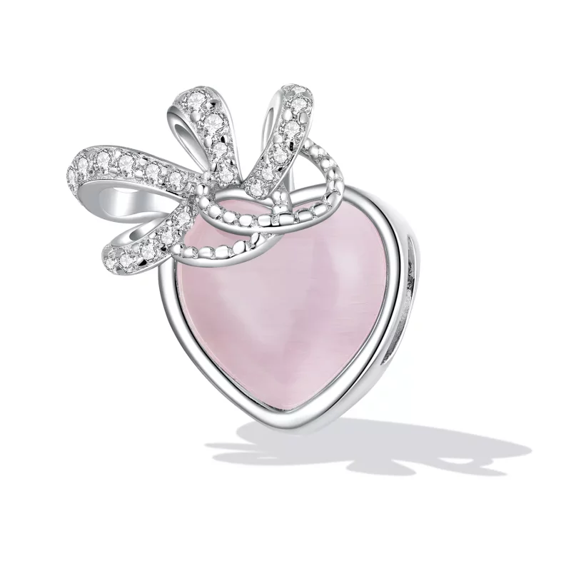 (afbeelding voor) Pandora Style Roze Hart Bedel - SCC2261 - Bekijken 2