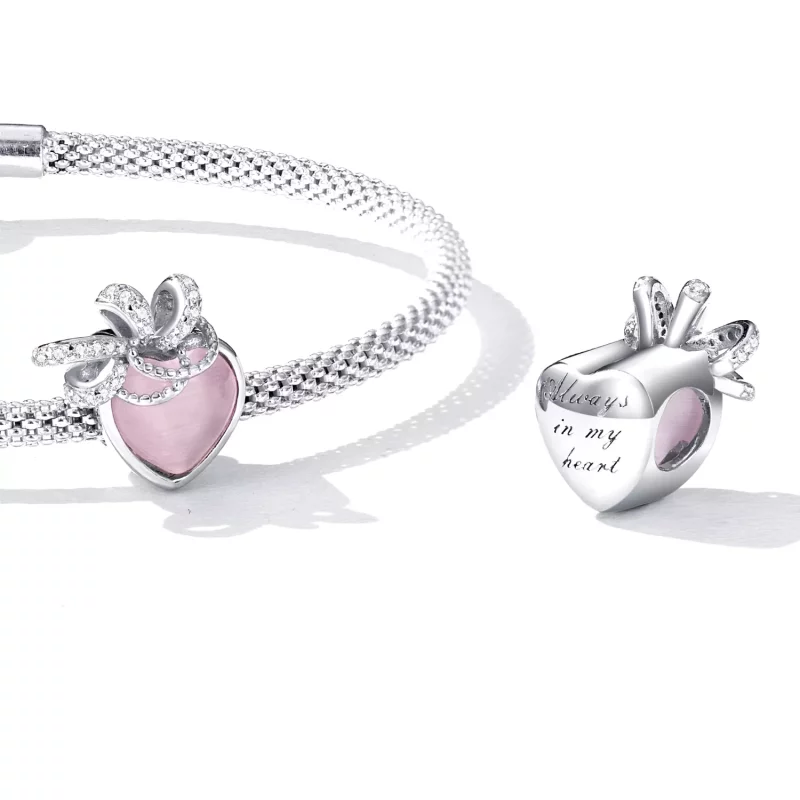 (afbeelding voor) Pandora Style Roze Hart Bedel - SCC2261 - Bekijken 5