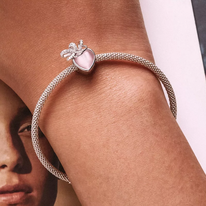 (afbeelding voor) Pandora Style Roze Hart Bedel - SCC2261 - Bekijken 7