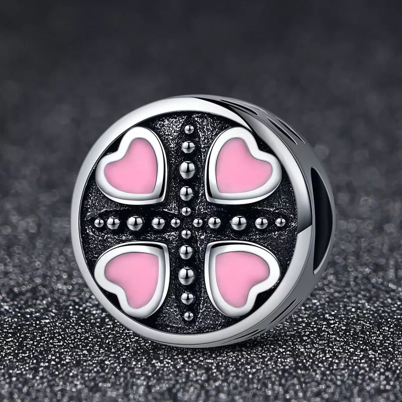 (afbeelding voor) Pandora Style Roze Liefde Bedel - SCC157 - Bekijken 2