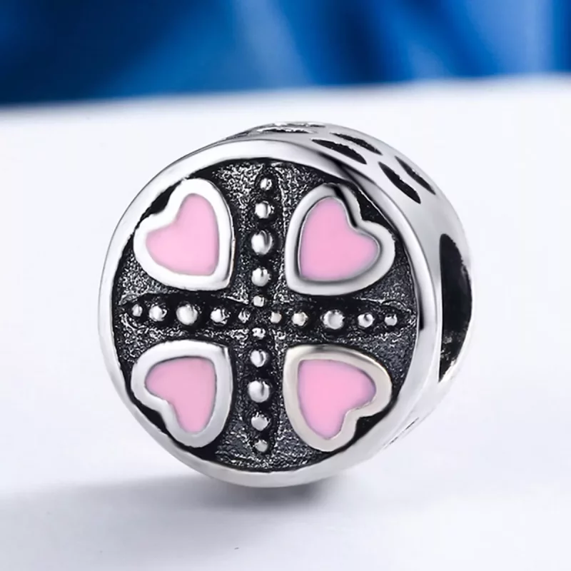 (afbeelding voor) Pandora Style Roze Liefde Bedel - SCC157 - Bekijken 3