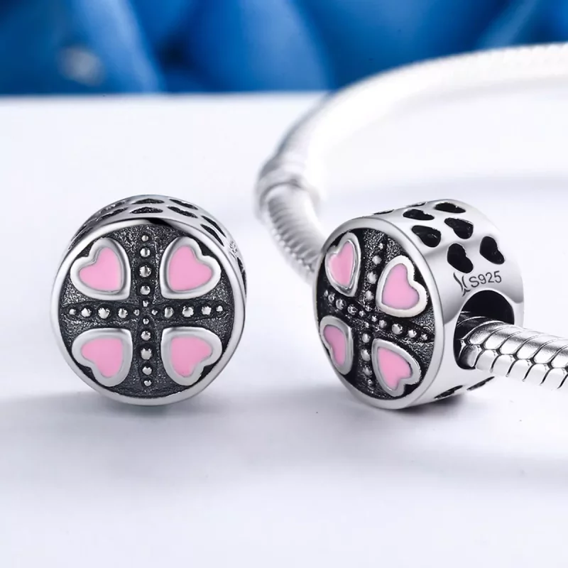 (afbeelding voor) Pandora Style Roze Liefde Bedel - SCC157 - Bekijken 4