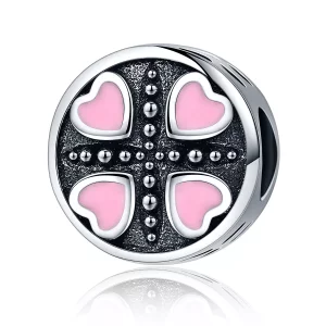 Pandora Style Roze Liefde Bedel - SCC157 (afbeelding voor) Pandora Style Roze Liefde Bedel - SCC157