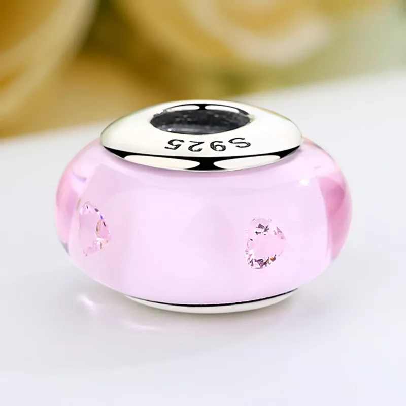 (afbeelding voor) Pandora Style Roze Murano Glas Bedel - SCZ003 - Bekijken 5