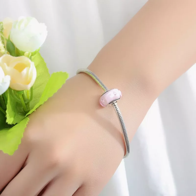 (afbeelding voor) Pandora Style Roze Murano Glas Bedel - SCZ003 - Bekijken 6