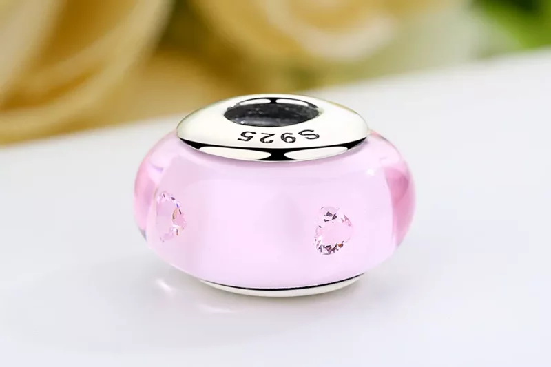 (afbeelding voor) Pandora Style Roze Murano Glas Bedel - SCZ003 - Bekijken 9