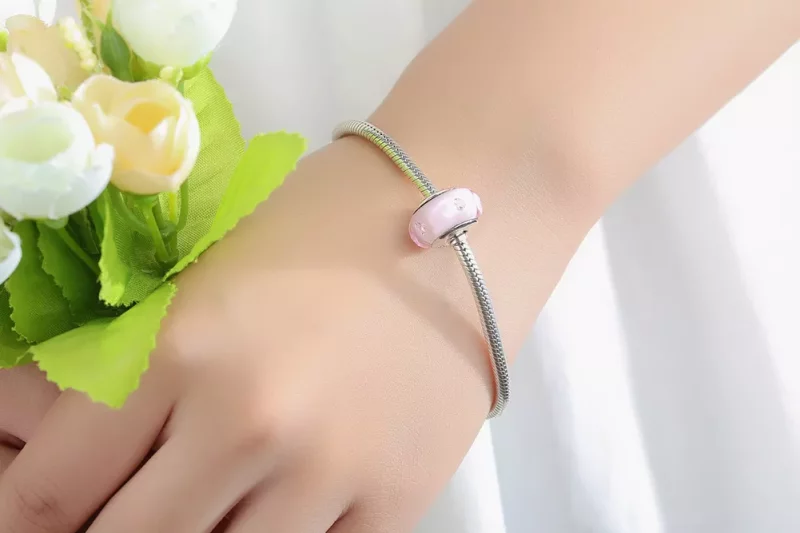 (afbeelding voor) Pandora Style Roze Murano Glas Bedel - SCZ003 - Bekijken 10