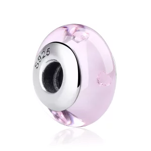 Pandora Style Roze Murano Glas Bedel - SCZ003 (afbeelding voor) Pandora Style Roze Murano Glas Bedel - SCZ003