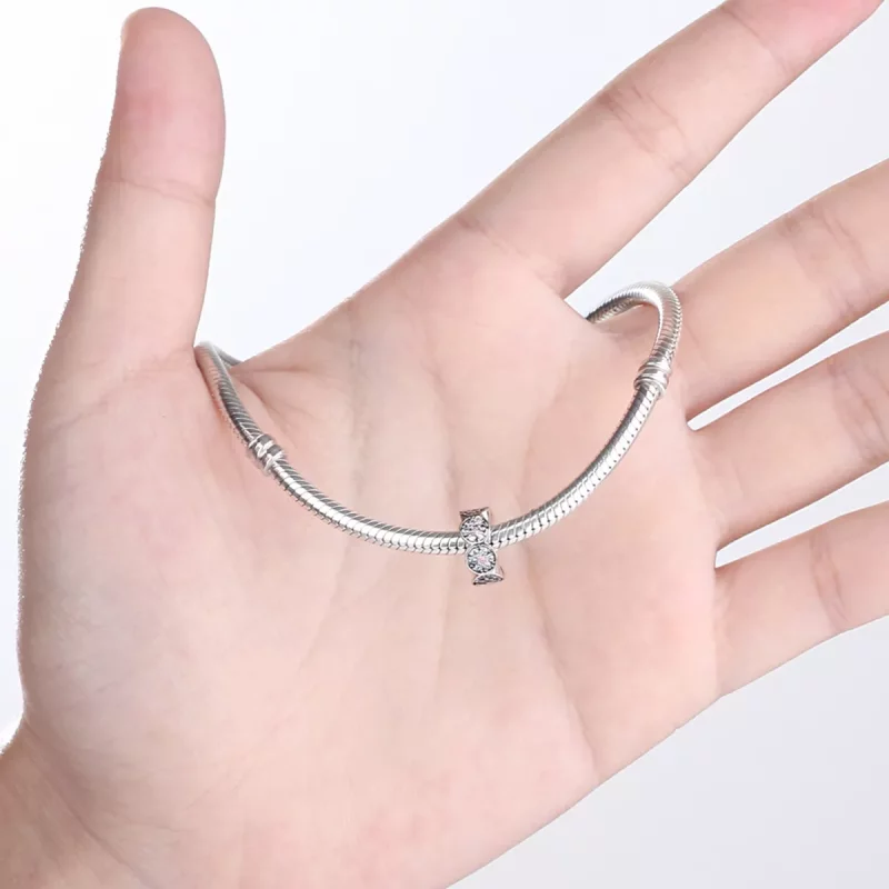 (afbeelding voor) Pandora Style Roze Slinger Spacer Bedel - SCC101 - Bekijken 5