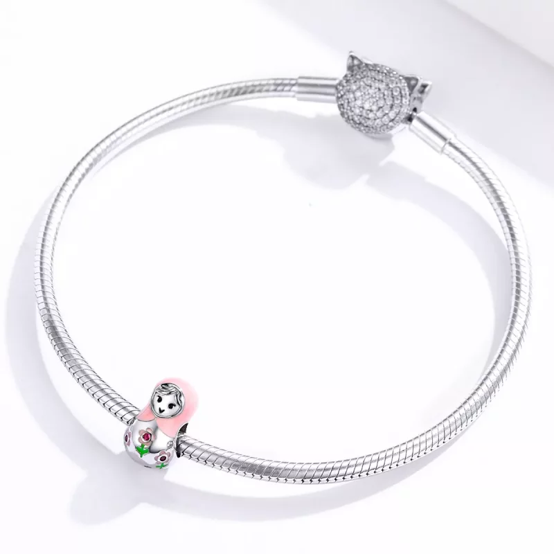 (afbeelding voor) Pandora Style Russische Poppen Bedel - SCC1435 - Bekijken 3